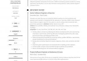 Resume Sample Pdf File Free Download Curriculum Vitae English Example Pdf