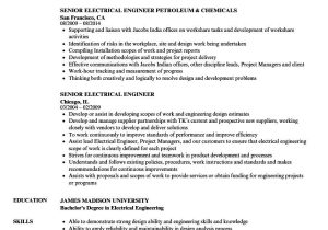 Resume Samples for A Senior Electrical Engineer Electrical Engineering Resume Examples High Class Senior …