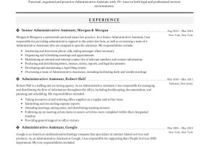 Resume Samples for Administrative assistant Free 19 Administrative assistant Resumes & Guide Pdf 2022