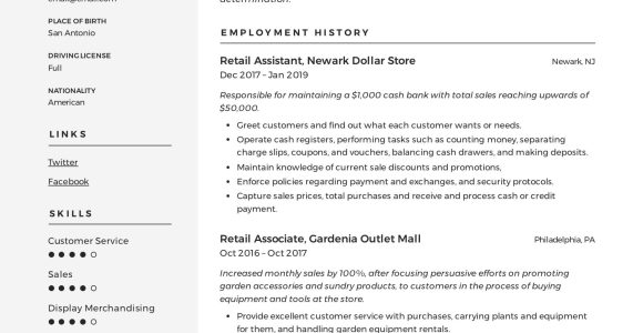 Resume Samples for assistant Retail Planner 12 Retail assistant Resume Samples & Writing Guide – Resumeviking.com