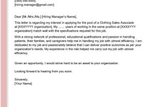 Resume Samples for Clothing Sales associate Clothing Sales associate Cover Letter Examples – Qwikresume