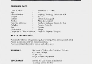 Resume Samples for College Students In India Simple Indian Resume format Download