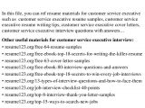 Resume Samples for Customer Service Executive top 8 Customer Service Executive Resume Samples Resume Samples for Customer Service Executive top 8 Customer Service Executive Resume Samples