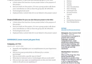 Resume Samples for Data Scientist Position the 8-step Guide to the Perfect Data Science Resume (2022)