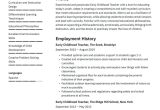 Resume Samples for Early Childhood Educators Early Childhood Educator Resume Example & Writing Guide Â· Resume.io