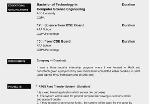 Resume Samples for Engineering Students In India Resume format Pdf Download for Freshers India Job Resume …