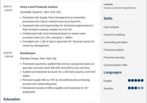 Resume Samples for Entry Level Financial Analyst Entry-level Financial Analyst Resumeâsample and Writing Tips
