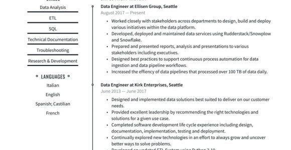 Resume Samples for Etl Tester In Dice Data Engineer Resume Examples & Writing Tips 2022 (free Guide)