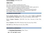 Resume Samples for Experienced Professionals India Pin On Teacher