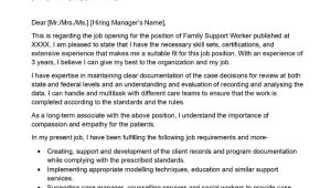 Resume Samples for Family Support Worker Family Support Worker Cover Letter Examples – Qwikresume