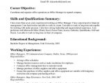 Resume Samples for Front Office Position Resume Objective Samples Manager Examples Clinic Sample Esl …