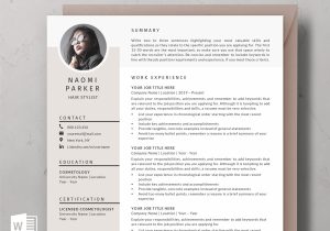 Resume Samples for Hair and Makeup Artist Creative Resume Template Hair Stylist Resume Esthetician – Etsy Uk