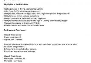 Resume Samples for Truck Drivers with An Objective Truck Drivers Resume Sample Latest Resume format Job Resume …