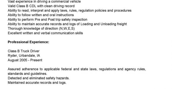 Resume Samples for Truck Drivers with An Objective Truck Drivers Resume Sample Latest Resume format Job Resume …