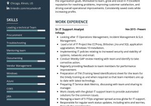 Resume Samples It Working Knowledge Of Active Directory It Support Analyst Resume Sample 2022 Writing Tips – Resumekraft