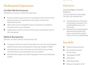 Resume Samples Medical assistant Entry Level Medical assistant Resume Examples In 2022 – Resumebuilder.com