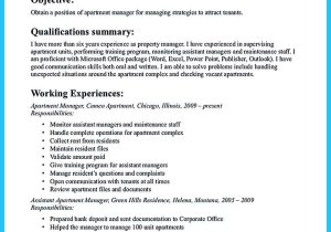 Resume Samples Property Supervisor Corporate Housing Nice Outstanding Professional Apartment Manager Resume You Wish to …