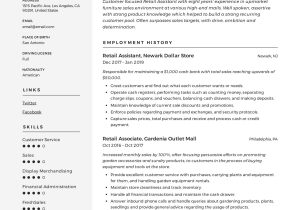 Resume Samples Retail to Admin Jobs 12 Retail assistant Resume Samples & Writing Guide – Resumeviking.com