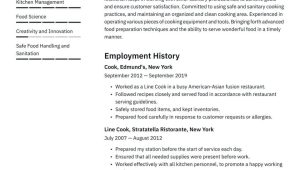 Resume Samples to Work for Restaurant Helper Cook Resume Examples & Writing Tips 2022 (free Guide) Â· Resume.io