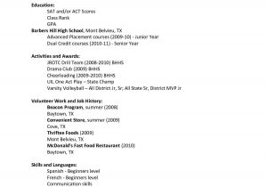 Resume Template First Job High School Pin On Create Resume Free