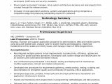 Resume Template for Experienced It Professionals Programmer Resume Template Monster.com