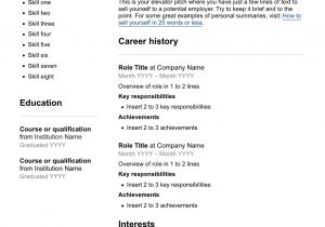 Resume Template for First Time Job Seeker Free Resume Template – Seek Career Advice