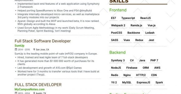 Resume Template for Full Stack Developer Full Stack Developer Resume Example & Expert Tips Full Stack …