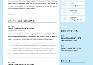 Resume Template for Internship Free Download Engineering Internship Cv Template Word format