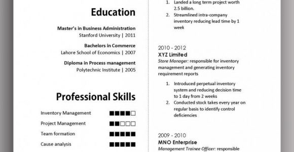Resume Template for Long Term Employment Simple yet Elegant Cv Template to Get the Job Done – Free Download …