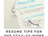 Resume Template for Moms Going Back to Work Resume Tips for the Stay-at-home Mom Returning to Work Allmomdoes