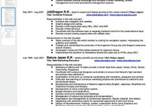 Resume Template for Multiple Positions at Same Company Culture Japan â How to Write A Resume