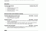 Resume Template for Part Time Student Simple First Job First Time Student Resume format