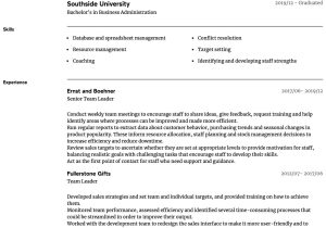 Resume Template for Team Lead Position Team Leader Resume Samples All Experience Levels Resume.com …