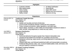 Resume Template for Truck Driving Job Best Truck Driver Resume Example From Professional Resume Writing …