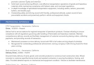 Resume Template for Truck Driving Job Truck Driver Resume Template Brand New Resume