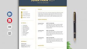 Resume Template Free Download with Photo Premium Archives – Resumekraft