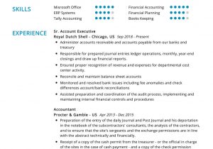 Resume Templates for Accounting and Finance Accounts Executive Resume Example Cv Sample [2020] – Resumekraft