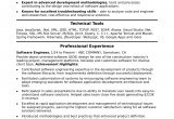 Resume Templates for Experienced software Professionals Midlevel software Engineer Resume Sample Monster.com