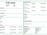 Resume Templates to Fill In the Blanks 10 Best Fill In Blank Printable Resume – Printablee.com