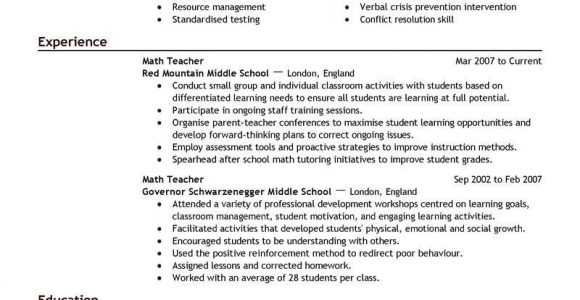 Resume Templates with Education Listed First 14 Teacher Resumes Examples Ideas Resume Examples, Cover Letter …