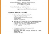 Resume Trainings and Seminars attended Sample Resume Seminars and Trainings – Resume Templates Word