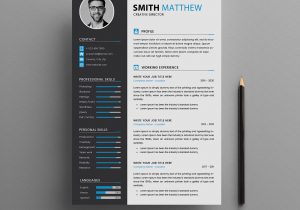 Resume with Photo Template Free Download Cv Resume Templates – Free Download On Behance