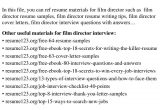 Resume123 org Free 64 Resume Samples Film Director Resume Sample