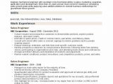 Sales and Service Engineer Resume Sample Sales Engineer Resume Samples