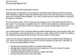 Sales Manager Resume Cover Letter Sample assistant Sales Manager Cover Letter Examples – Qwikresume