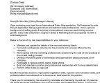 Sales Representative Resume Cover Letter Samples International Sales Representative Cover Letter Examples – Qwikresume