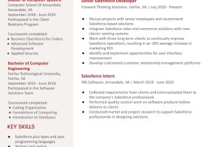 Salesforce Developer and Administrator Sample Resume Salesforce Developer Resume Examples In 2022 – Resumebuilder.com