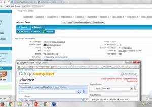 Salesforce with Conga Composer Sample Resume Jobscience   Conga Integration Webinar