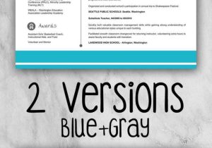 Sample 3k assistant Preschool Teacher Resume Resume Template   Cover Letter and Reference – Editable (blue   …