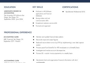 Sample Accounts Payable Clerk Resume with No Experience Accounting Clerk Resume Examples In 2022 – Resumebuilder.com